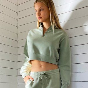 TNA Cozy Fleece Perfect Quarter Zip Sweatshirt